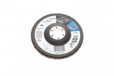 Круг шліфувальний складчастий X571 Best for Metal (d=125mm/зернистість=40) BOSCH 2 608 606 922
