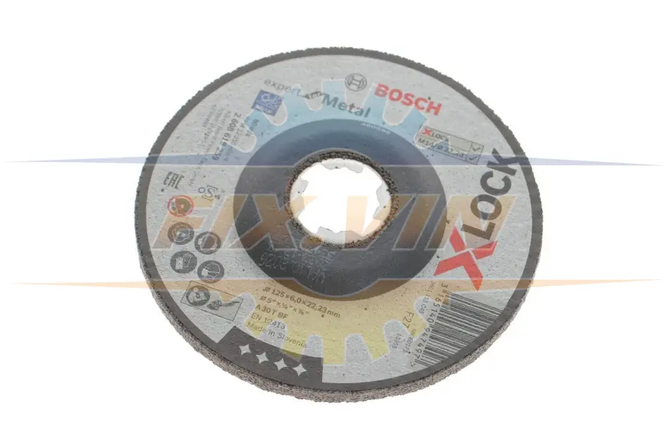 Круг зачисний 125x6x22,23 мм X-LOCK Expert for Metal BOSCH 2608619259 (фото 1)