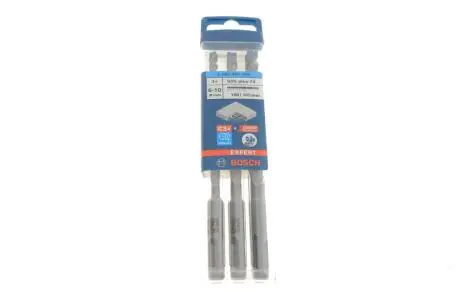 Набір бурів Expert SDS plus-7X Ø5-6-8-10x165 мм 3 од. BOSCH 2608900196