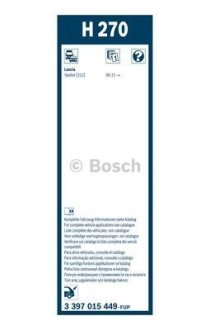 Щітка склоочисника BOSCH 3 397 015 449