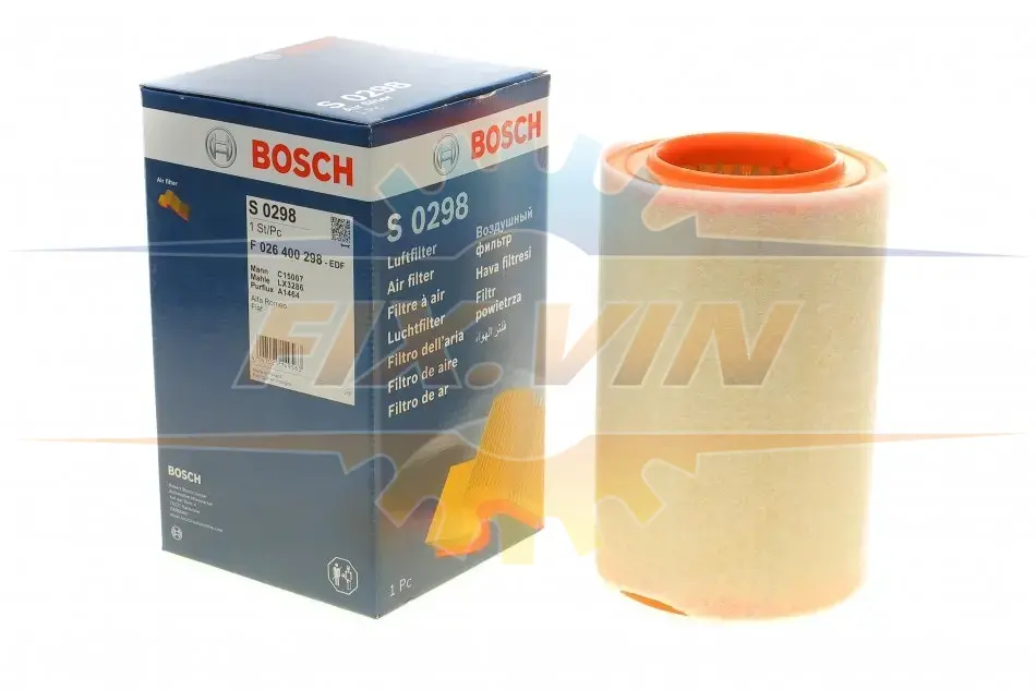 ПОВІТРЯНИЙ ФІЛЬТР ВСТАВКА BOSCH F 026 400 298 (фото 1)