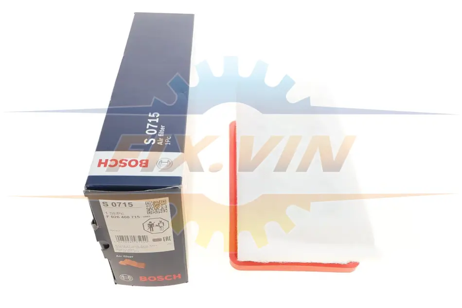 ВСТАВКА ПОВІТРЯНОГО ФІЛЬТРА BOSCH F 026 400 715 (фото 1)