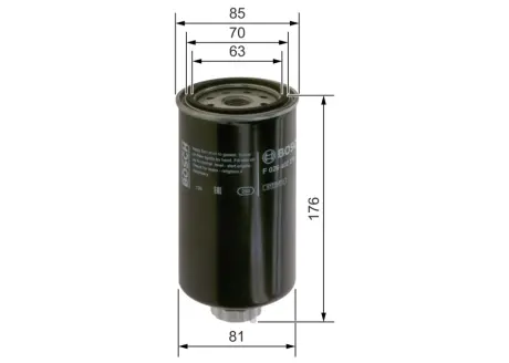 Паливний фільтр BOSCH F026402270