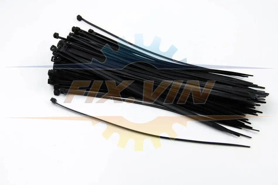 Хомут пластиковий BLACK 4,8 X 300 (100 шт) BOSMA 0058 (фото 1)