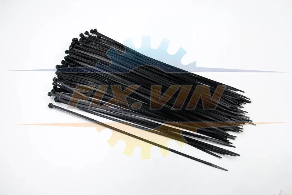 Хомут пластиковий BLACK 4,8 X 370 (100 шт) BOSMA 0065 (фото 1)
