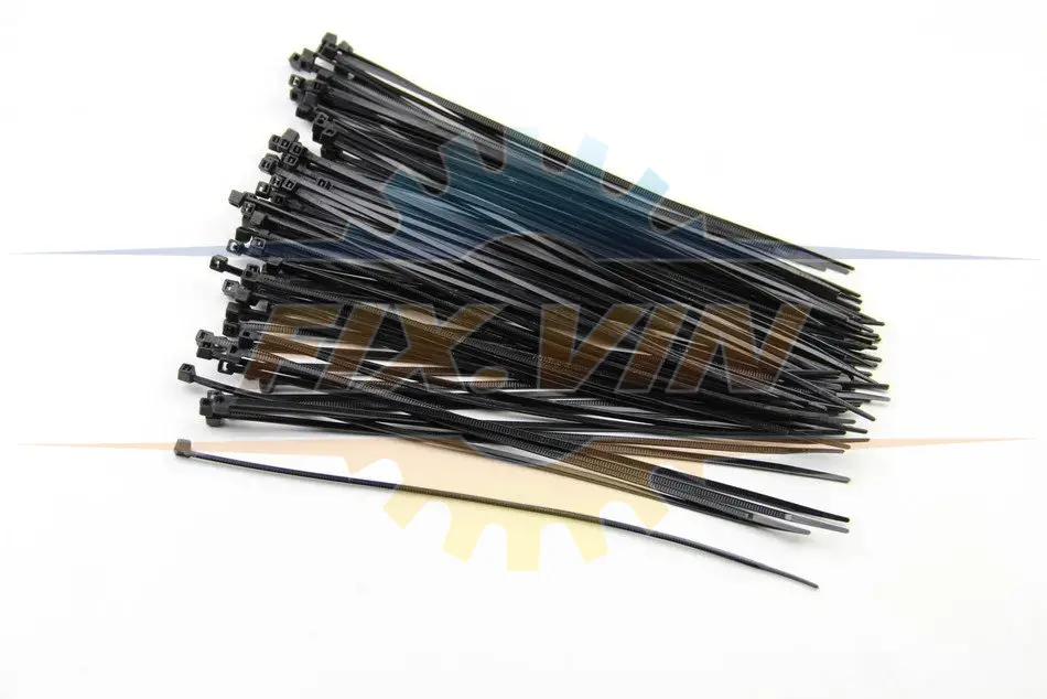 Хомут пластиковий BLACK 2,5 X 200 (100 шт) BOSMA 3301 (фото 1)