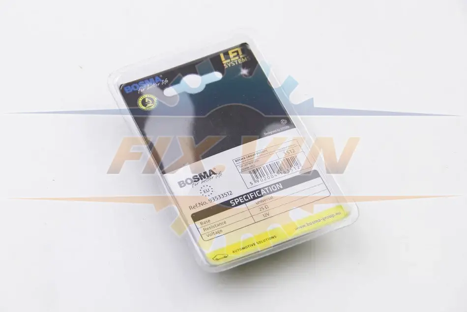 Обманка для LED 12V RESISTOR 25Ω (1 шт) BOSMA 3512 (фото 1)