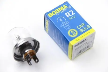 Автолампа P45T 12V 75/70W BOSMA 3516
