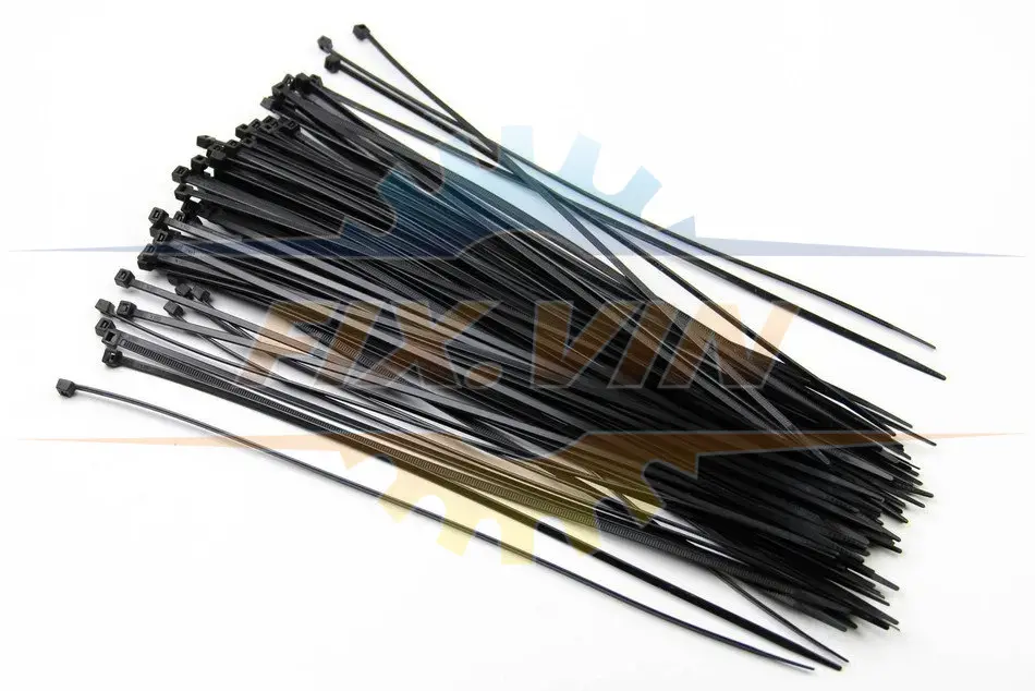 Хомут пластиковий BLACK 3,6 X 300 (100 шт) BOSMA 4704 (фото 1)