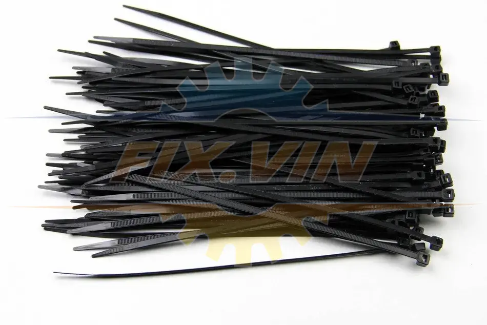 Хомут пластиковий BLACK 4,8 X 250 (100 шт) BOSMA 5534 (фото 1)
