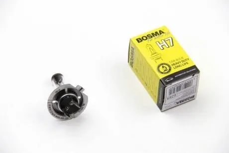 Автолампа H7 12V 55W PX26D LONG LIFE HEAVY DUTY BOSMA 6289