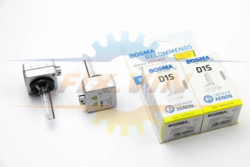 Лампа ксенонова D1S XENON 85V 35W PK32D-2 4300K (2 шт) BOSMA 9495D (фото 1)