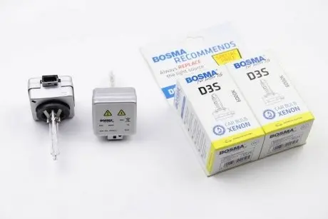 Лампа ксенонова D3S XENON 42V 35W PK32D-5 6000K (2шт) BOSMA 9525D