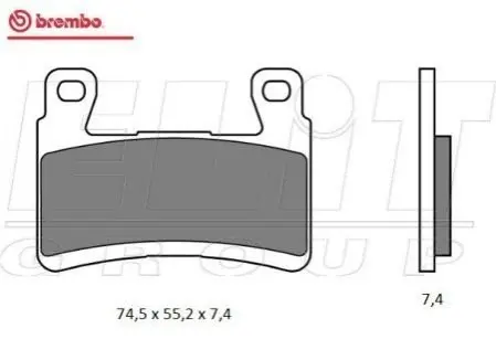 Гальмівні колодки BREMBO 07KA29SA (фото 1)