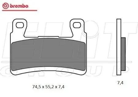 Гальмівні колодки BREMBO 07KA29SA