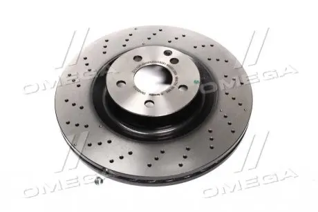 Диск тормозной MB (W221) E420 E500 06-, S320-500 05- передн. (пр-во) BREMBO 09.A817.11