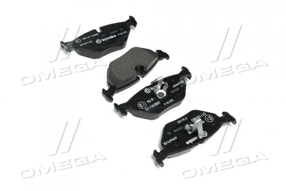 Гальмівні колодки дискові BREMBO P06025 (фото 1)