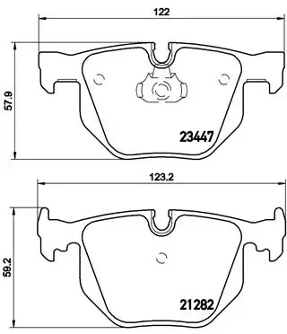 Гальмівні колодки дискові BREMBO P06029 (фото 1)