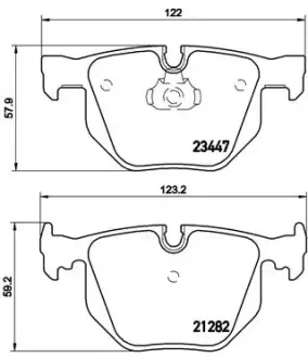 Гальмівні колодки дискові BREMBO P06029