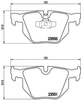 Гальмівні колодки дискові BREMBO P06 039
