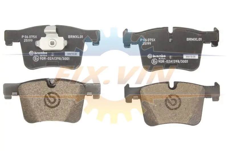 Колодки гальмівні дискові BREMBO P06075X (фото 1)