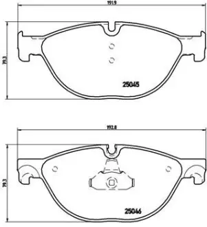 Гальмівні колодки дискові BREMBO P06076