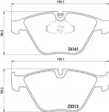 Гальмівні колодки дискові BREMBO P06081 (фото 1)