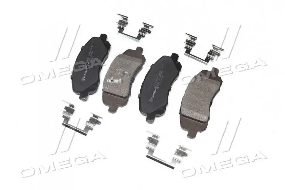 Колодка торм. диск. MITSUBISHI OUTLANDER передн. (пр-во) BREMBO P18001 (фото 1)