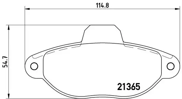 Комплект тормозных колодок, дисковый тормоз BREMBO P 23 054 (фото 1)