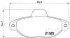 Комплект тормозных колодок, дисковый тормоз BREMBO P 23 054 (фото 1)