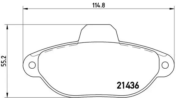 Комплект гальмівних колодок BREMBO P23060 (фото 1)