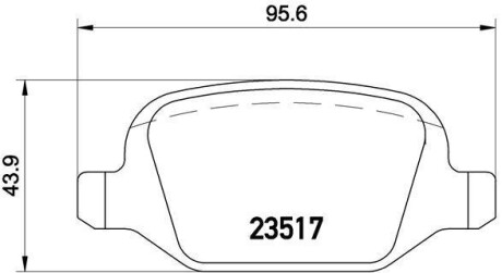 Гальмівні колодки дискові BREMBO P23065