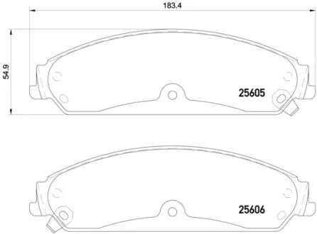 Гальмівні колодки дискові BREMBO P23 149