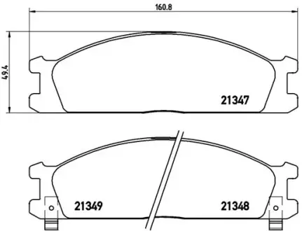 Гальмівні колодки дискові BREMBO P24 026