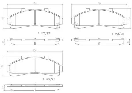 Гальмівні колодки дискові BREMBO P24 041