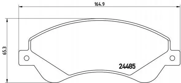 Гальмівні колодки дискові BREMBO P24 065 (фото 1)