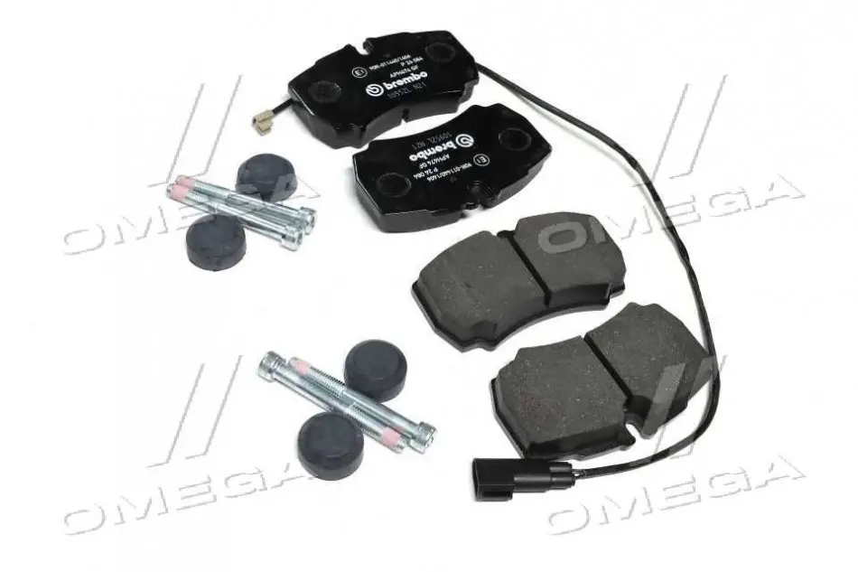 Колодка гальм. диск. FORD TRANSIT 2.2 2.4 07/06- задн. (вир-во) BREMBO P24084 (фото 1)