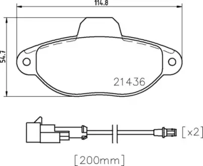 Гальмівні колодки дискові BREMBO P24 147