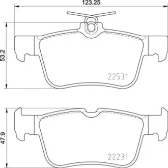 Гальмівні колодки дискові BREMBO P24 175