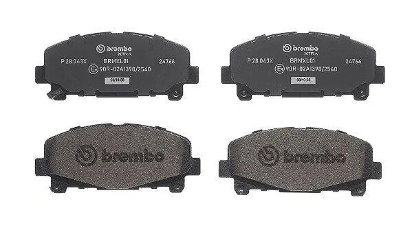 Гальмівні колодки дискові BREMBO P28043X (фото 1)