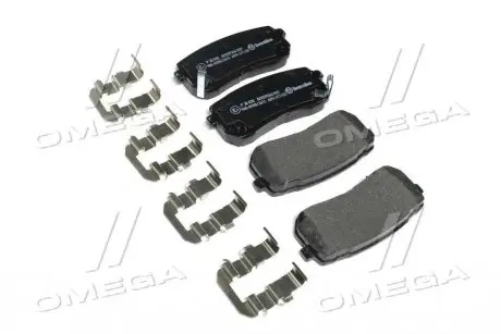 Колодка гальм. диск. HYUNDAI ix55 задн. (вир-во) BREMBO P30035