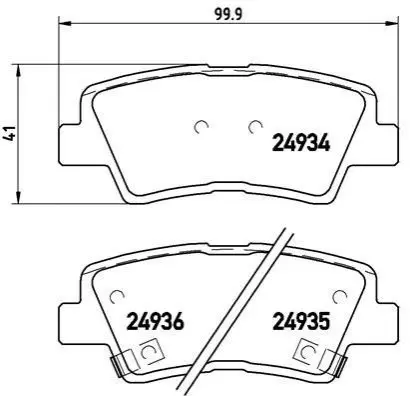 Гальмівні колодки дискові BREMBO P30047 (фото 1)