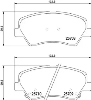 Гальмівні колодки дискові BREMBO P30073