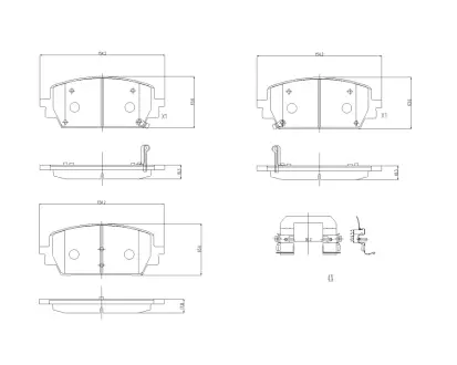 Комплект гальмівних колодок BREMBO P 30 151