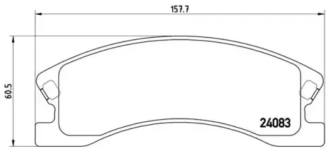 Гальмівні колодки дискові BREMBO P37008