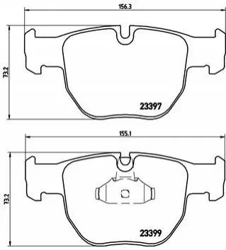 Колодки гальмівні дискові BREMBO P44012 (фото 1)