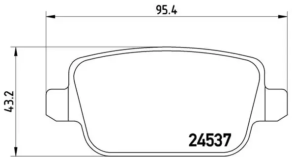Комплект тормозных колодок, дисковый тормоз BREMBO P 44 016 (фото 1)