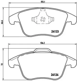 Гальмівні колодки дискові BREMBO P44020