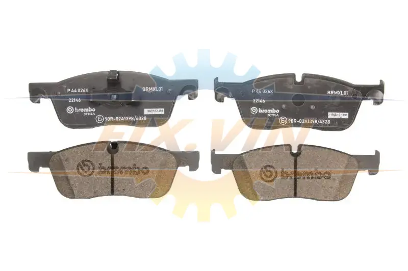Гальмівні колодки дискові BREMBO P44026X (фото 1)