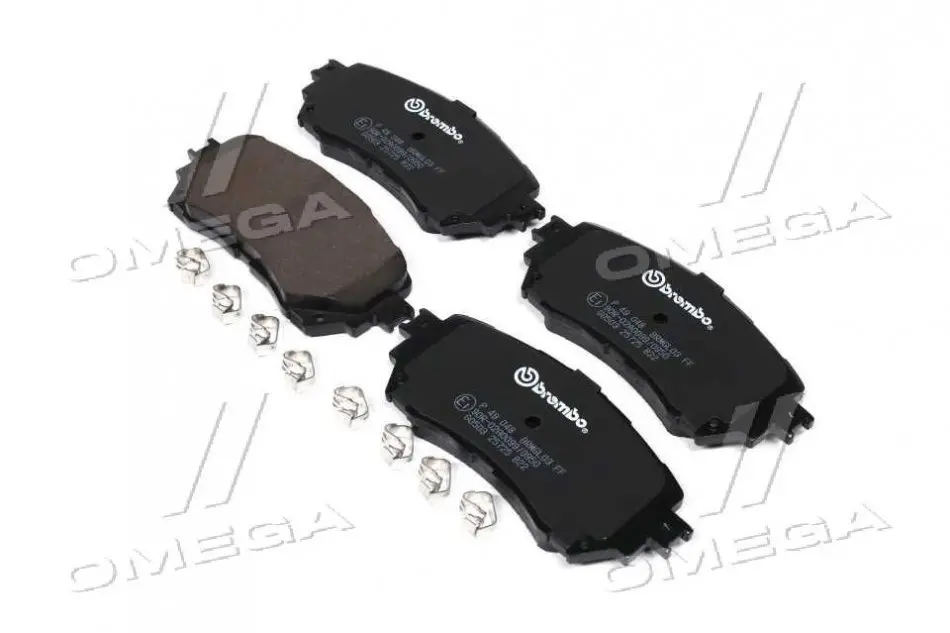 Колодка торм. диск. MAZDA 6 2.0 2.2D 2.5 2013- передн. (пр-во) BREMBO P49048 (фото 1)
